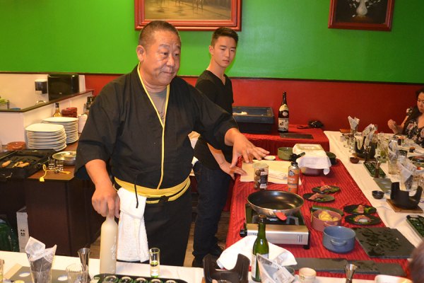 Owner and master chef Sunny Law hosted a unique Japanese dinner Saturday night at his Sushi Table Restaurant.